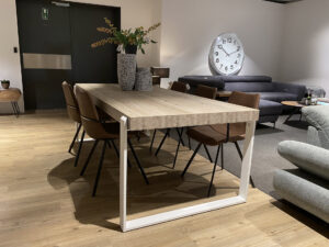 Meubar Eetkamertafel YORK - Crystal oak beige Hout
