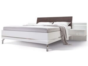Nolte Bed 160x200 CONCEPT ME 500 incl. nachttafels en LED-verlichting Wit