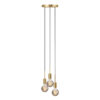 Nordlux Hanglamp PACO 3 - Messing/zwart Multicolor