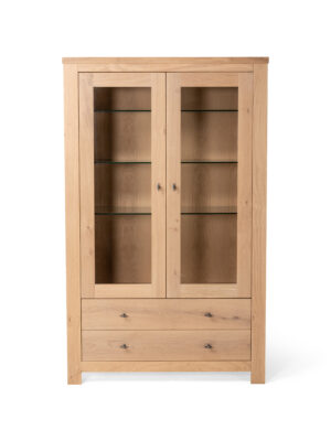 Studio puro Vitrine MWP - Massief eiken naturel Hout