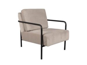 Zuiver Lounge chair X-BANG - dark grey Grijs