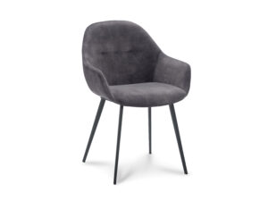 Richter young design Armstoel TAYLOR - Antraciet velvet Grijs